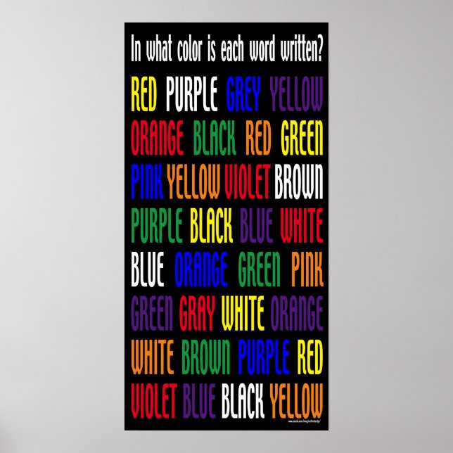 What's My Colour Poster (Front)