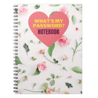 What's My Password Spiral Notebook