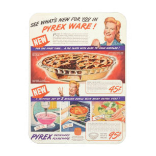 What's New for You Vintage Pyrex Magnet