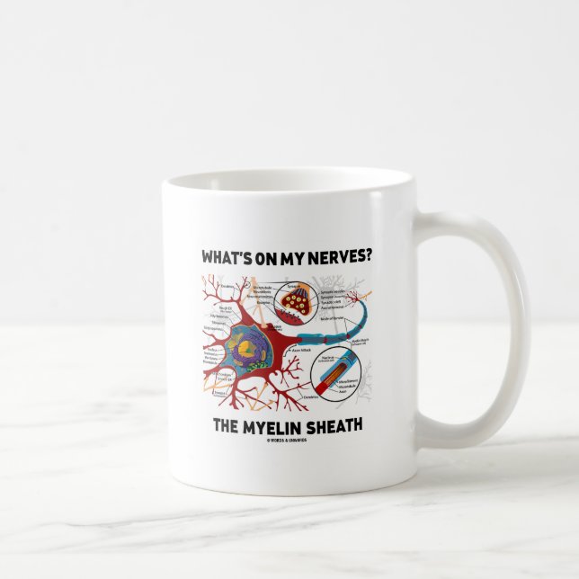 What's On My Nerves? The Myelin Sheath Coffee Mug (Right)