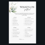 What's on your phone greenery bridal shower game<br><div class="desc">What's on your phone,  greenery bridal shower game.  Make your wedding a fun wedding with this bridal shower game.</div>