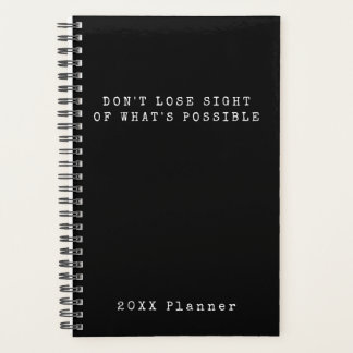What's Possible White Black 2020 Planner