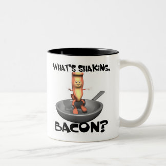 Whats Shaking Bacon Two-Tone Coffee Mug