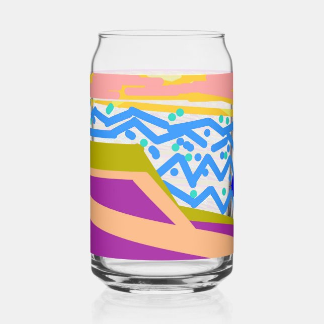 What's Swimming in this Drinkware Set Can Glass (Front)