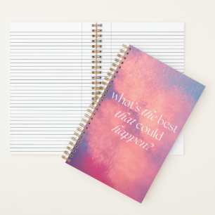 What's The Best That Could Happen? Pink Purple Notebook