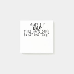 What's the One Thing - Productivity Post-it® Notes