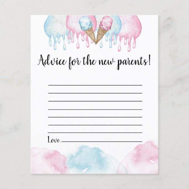 Whats the scoop Advice for parents Card. (Front)