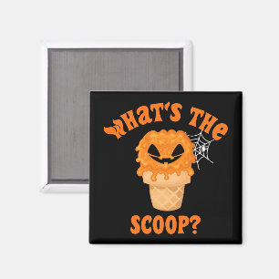 What's The Scoop Gender Reveal Halloween Ice Cream Magnet