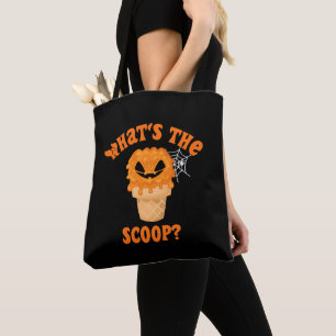 What's The Scoop Gender Reveal Halloween Ice Cream Tote Bag