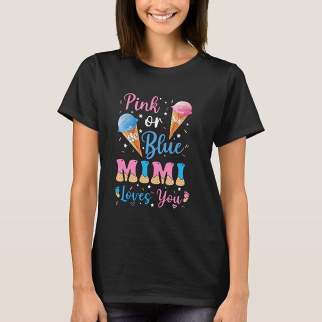 Whats The Scoop Gender Reveal Party Announcement M T-Shirt (Front)
