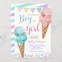 What's The Scoop Ice Cream Gender Reveal 