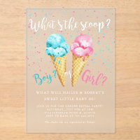 Whats The Scoop Ice Cream Gender Reveal Party