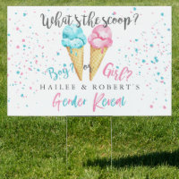 What's the Scoop Ice Cream Gender Reveal Party