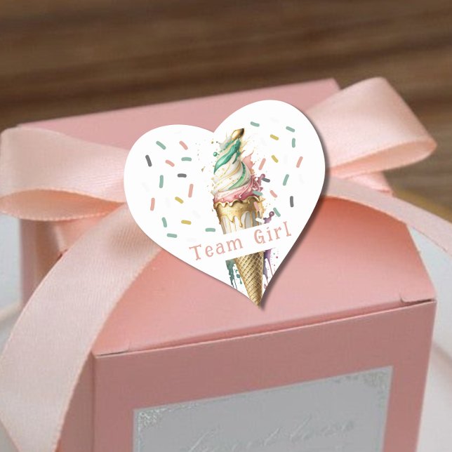 What's the scoop Its a Girl Heart Sticker (Creator Uploaded)