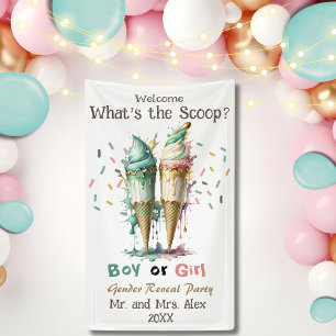 What's the scoop Party Welcome Banner