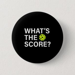 What's the score pickleball 6 cm round badge
