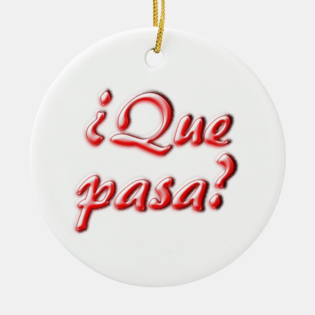 What's Up Ceramic Tree Decoration (Front)