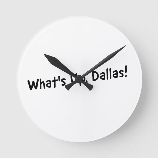 What's Up, Dallas! Magazine Clock (Front)