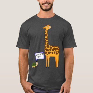Whats Up Funny Turtle Giraffe T-Shirt