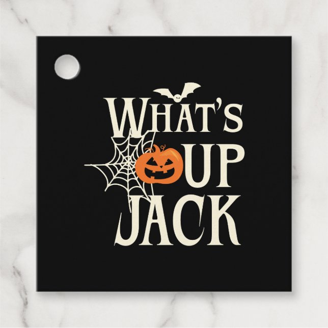 What's Up Jack Halloween Favour Tags (Front)
