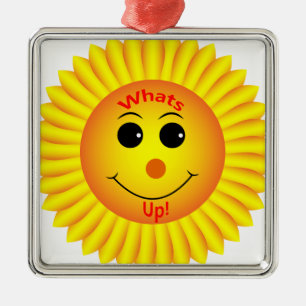 Whats Up ! Metal Ornament