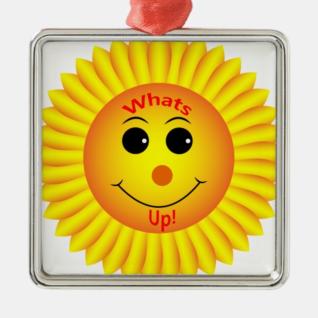 Whats Up ! Metal Ornament (Front)