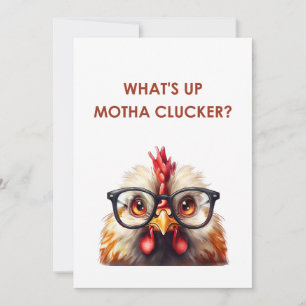 WHAT'S UP MOTHA CLUCKER? THANK YOU CARD