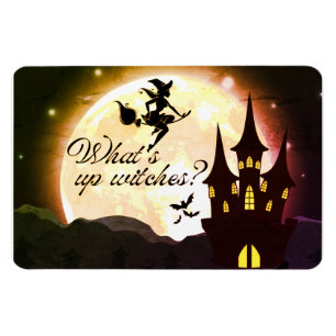 What's up Witches? 4"x6" Magnet (Yellow)