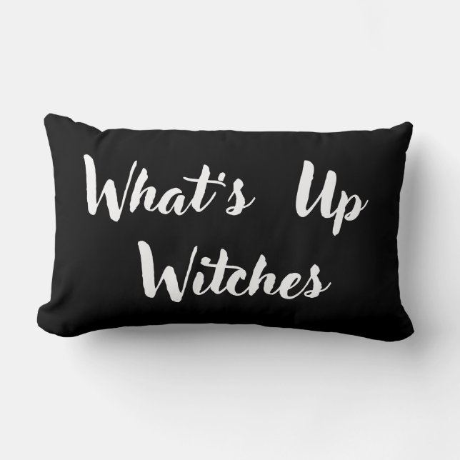 What's Up Witches Lumbar Cushion (Front)