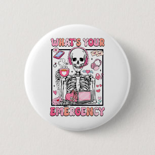 What's Your Emergency Valentines Day 911 Dispatche 6 Cm Round Badge