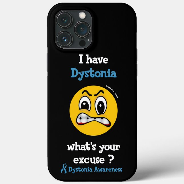 What's Your Excuse...Dystonia Case-Mate iPhone Case (Back)