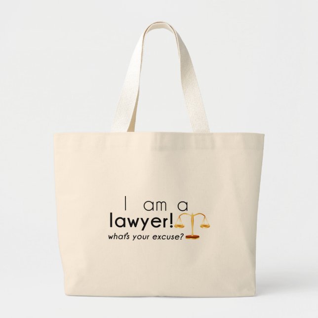 what's your excuse? large tote bag (Front)