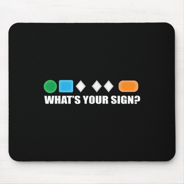 Whats Your Sign Skiing Difficulty Ski Skier  Mouse Pad (Front)