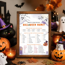 What's Your Spooky Halloween Name? Party Game