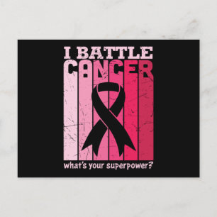 What's Your Superpower Breast Cancer Awareness Postcard