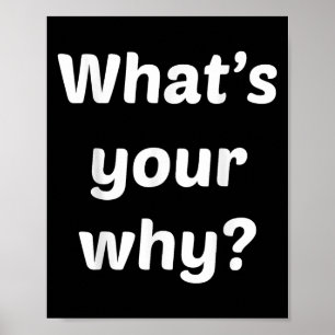 What's Your Why Insring Motivational Entrepreneur Poster