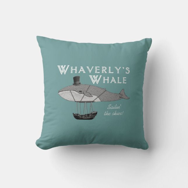Whaverly's Whale Pillow (Front)