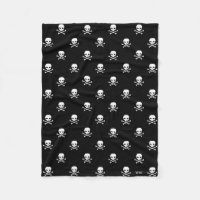 WHC - Skull Fleece Baby Blanket