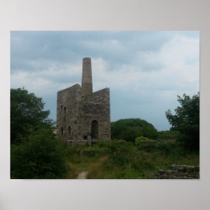 Wheal Peevor Cornish Tin Mine Photograph Poster