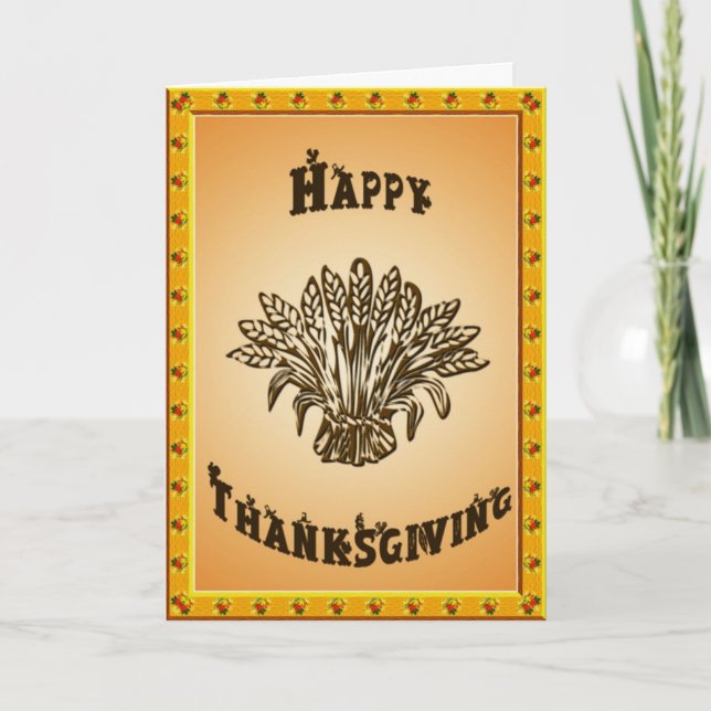 Wheat 2 holiday card (Front)