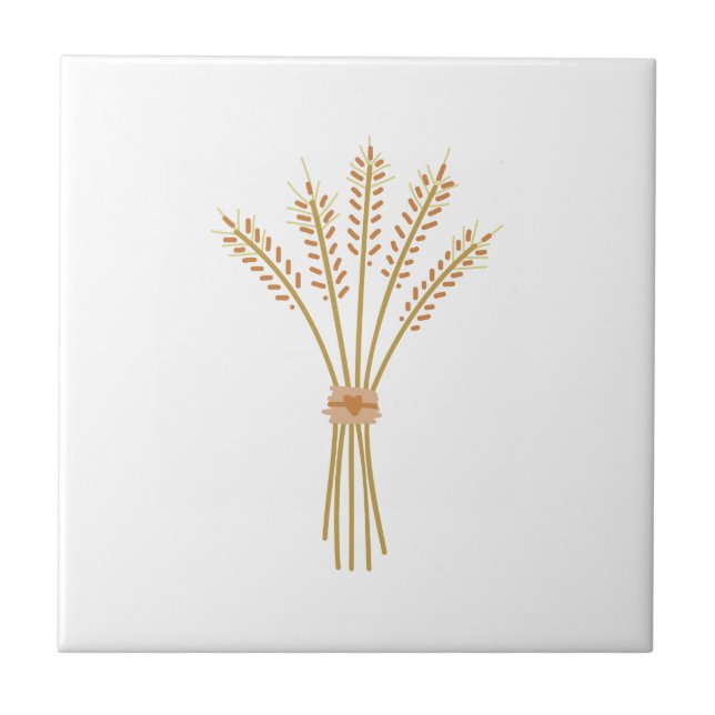 Wheat Bundle Ceramic Tile (Front)