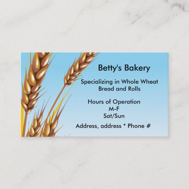 Wheat Business Card (Front)