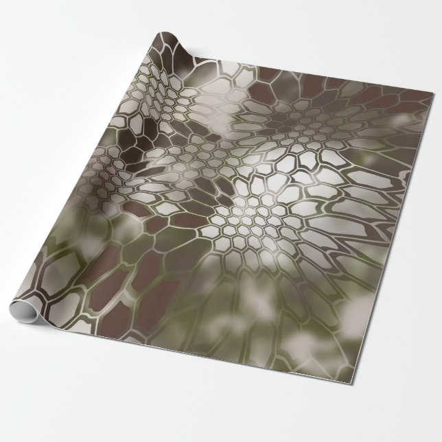 "WHEAT CAMO 2" WRAPPING PAPER (Unrolled)
