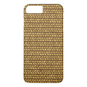 Wheat Colour Basket Weave Pattern Texture iPhone 8 Plus/7 Plus Case