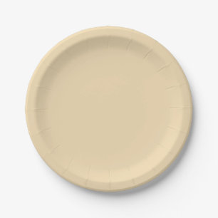 Wheat-Coloured Paper Plates