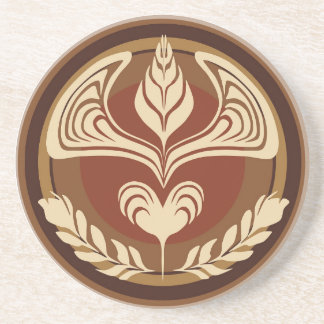 Wheat Design in Latte Coaster