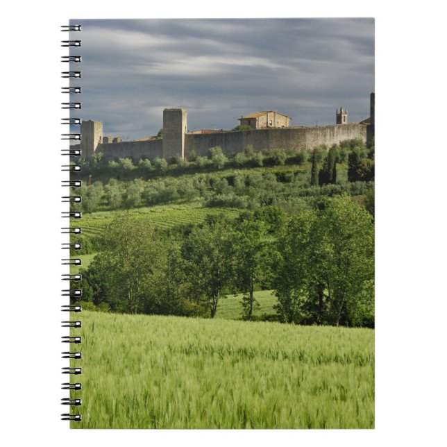 Wheat field and distant Monteriggioni, in the Notebook (Front)