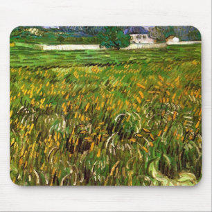 Wheat Field at Auvers by Vincent van Gogh Mouse Pad