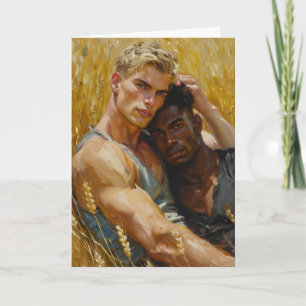 Wheat Field Embrace Card