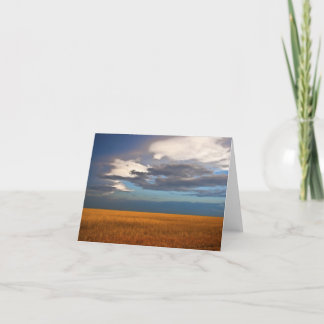 Wheat Field Fine Oil Painting Note Card